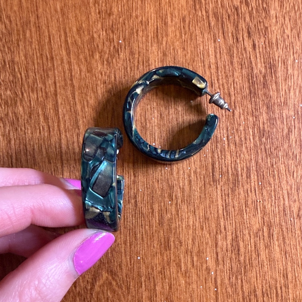 Machete Blue Chunky Mini Hoops